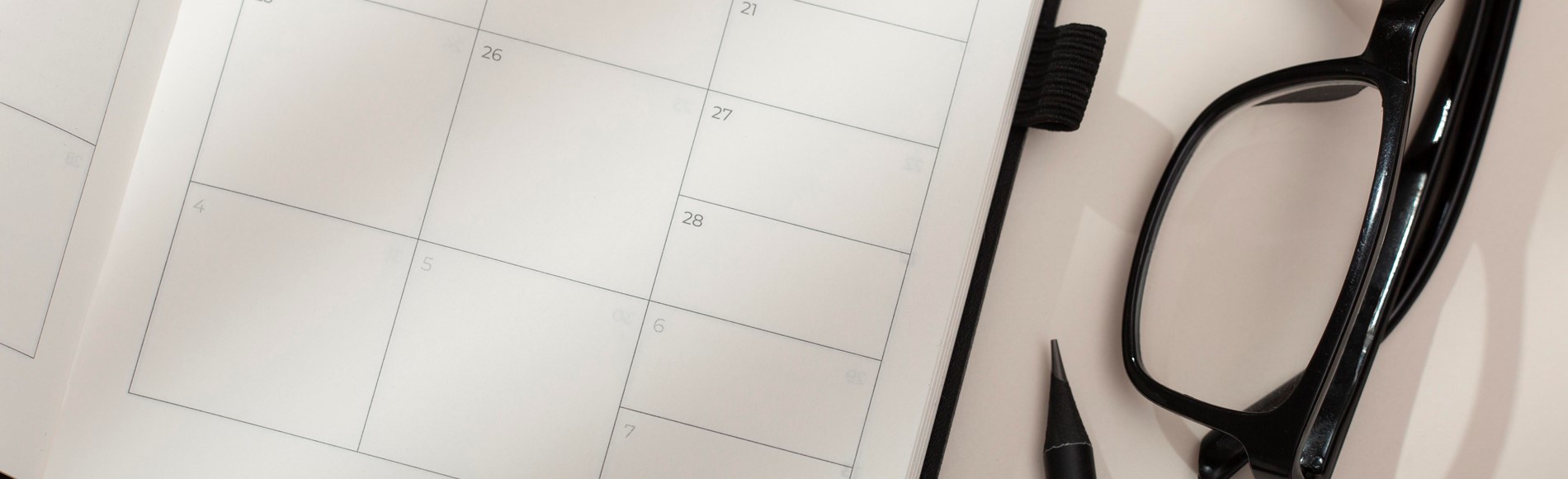 Top View Desk Arrangement With Glasses